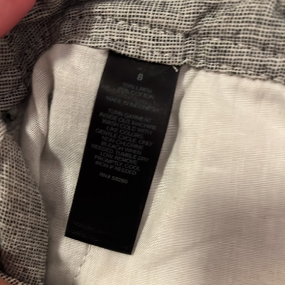 EXPRESS Linen Blend Flat Front Shorts - Picture 4 of 4